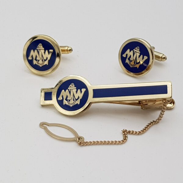 SPINKI DO MANKIETÓW I KRAWATA MARYNARKI WOJENNEJ wzór 2009 - 841D/MON - DAMSKIE