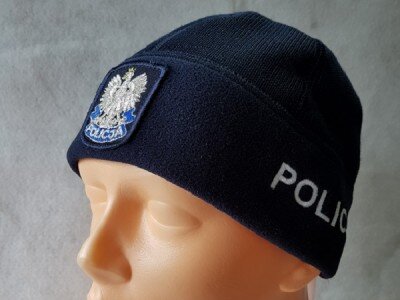 Czapka zimowa POLICJA granatowa