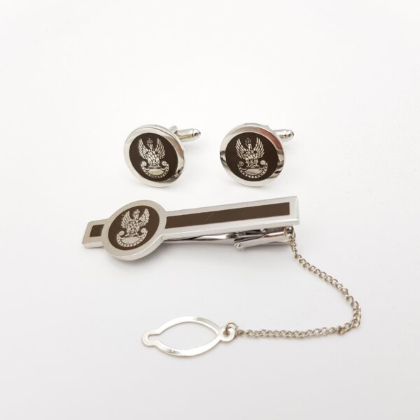 Spinki do mankietów i krawata Wojsk Lądowych  wz. 841D/MON (damskie)