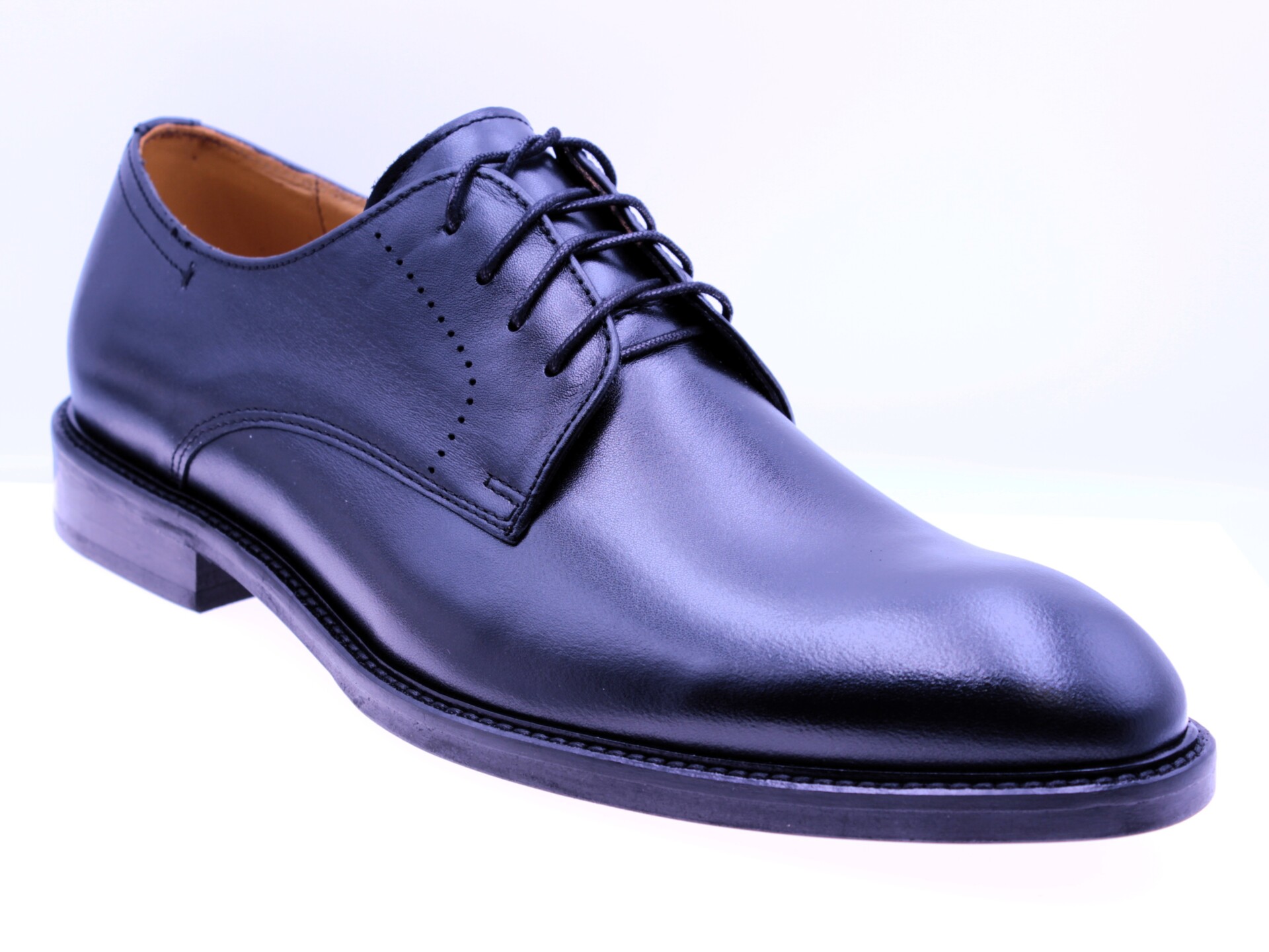 Buty skórzane czarne matowe Gino Vertucci wz. 628